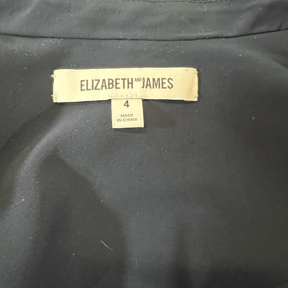 EUC Elizabeth and James lightweight blazer jacket sz 4 - Picture 3 of 6